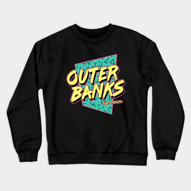 Outer Banks North Carolina Vintage Retro OBX NC Crewneck Sweatshirt by weenoliumco